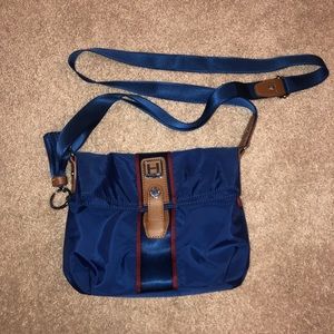 Hedgren small nylon blue crossbody bag